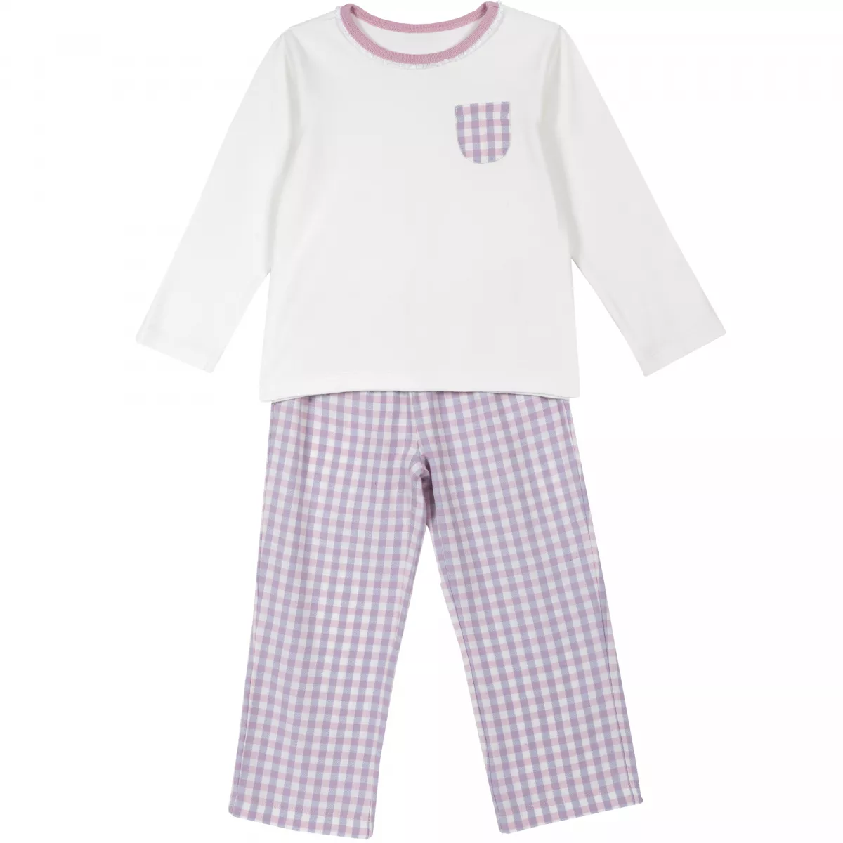 Pijama copii Chicco, alb, 122