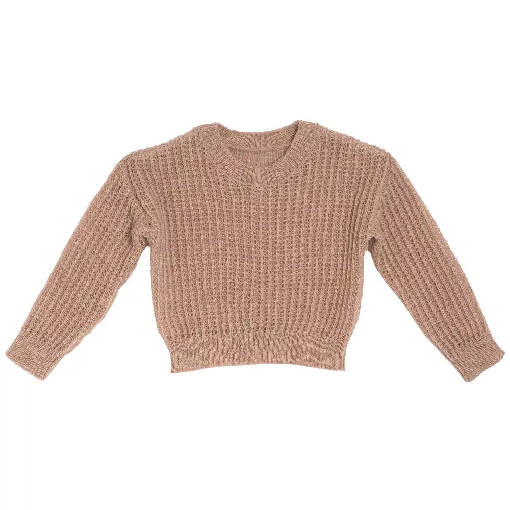 Pulover tricotat Chicco, roz, amestec lana, 110
