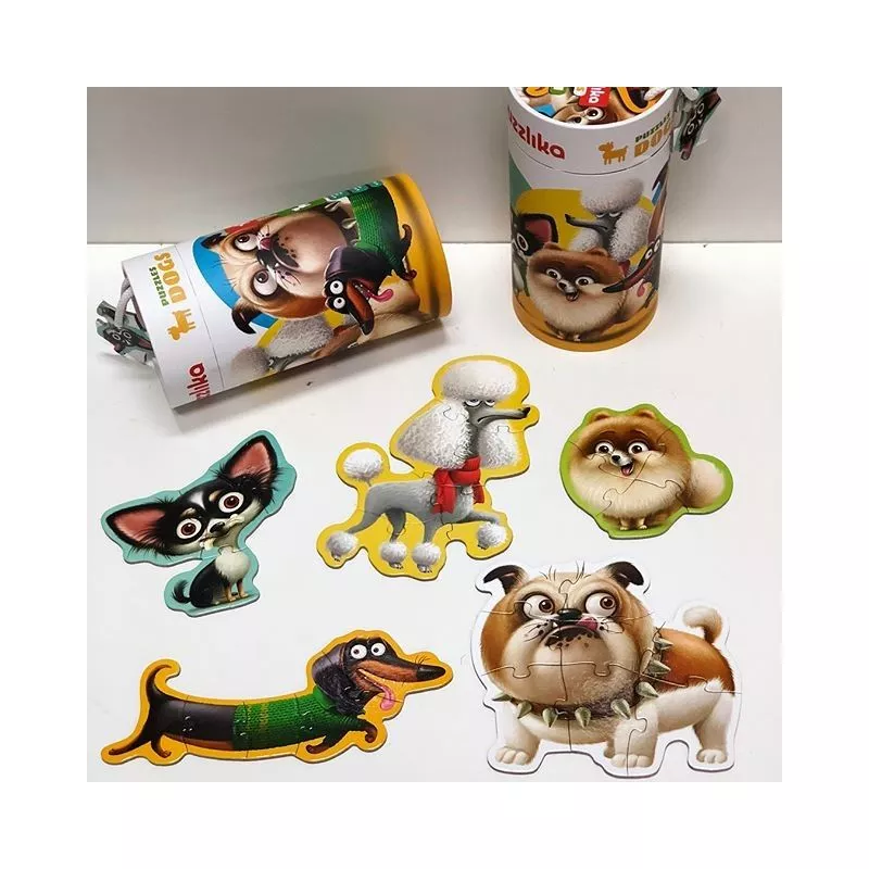 Puzzle 5 in 1 Cubika Dogs