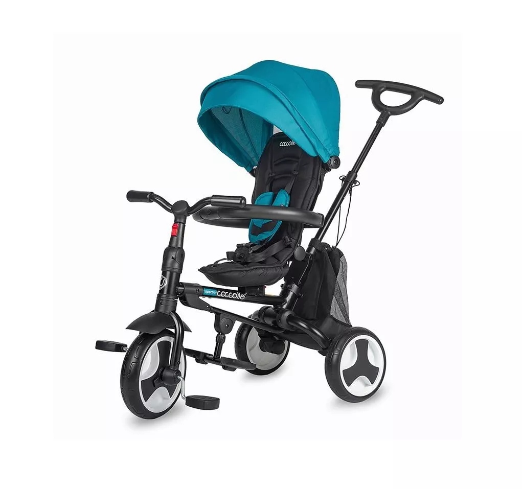 Tricicleta copii multifunctionala Cocolle Spectra Air, albastru, 12luni-3ani