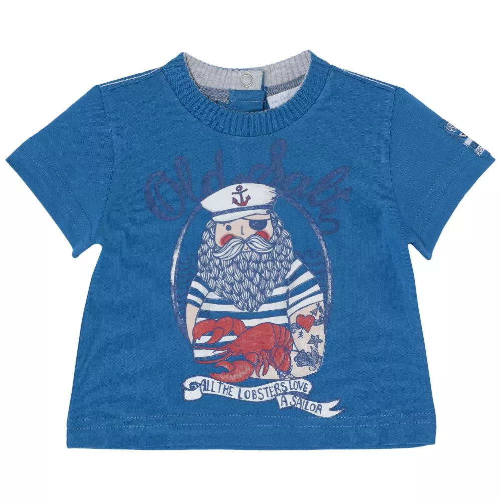 Tricou pentru copii, Chicco, baieti, albastru, 86