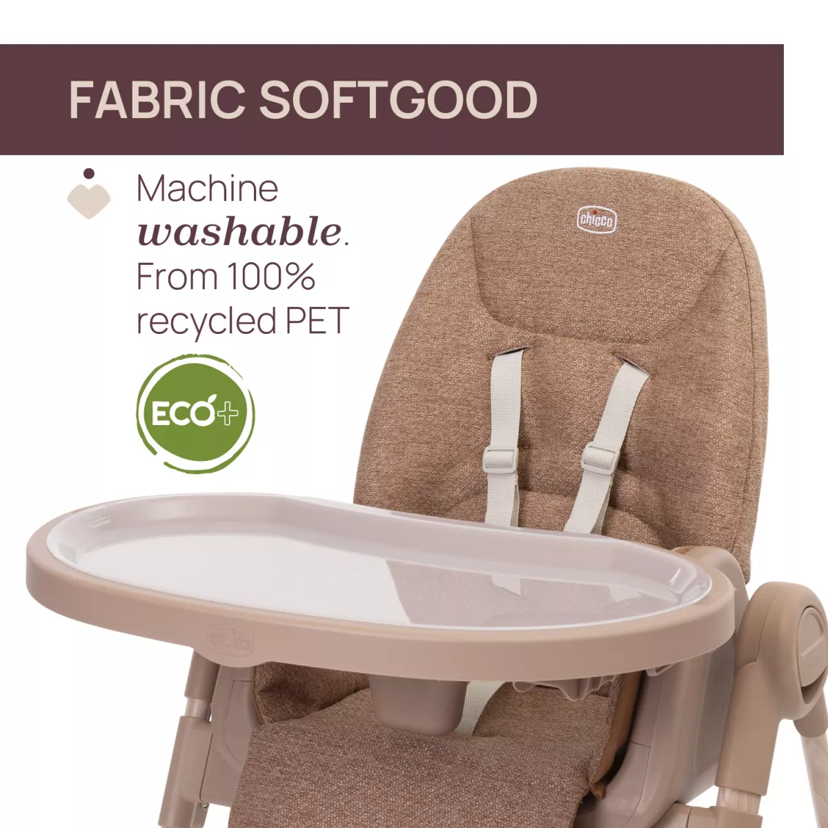 Scaun de masa Chicco Polly Armonia Terracota, 0luni+
