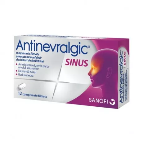 Antinevralgic Sinus * 12 comprimate filmate, [],clinicafarm.ro