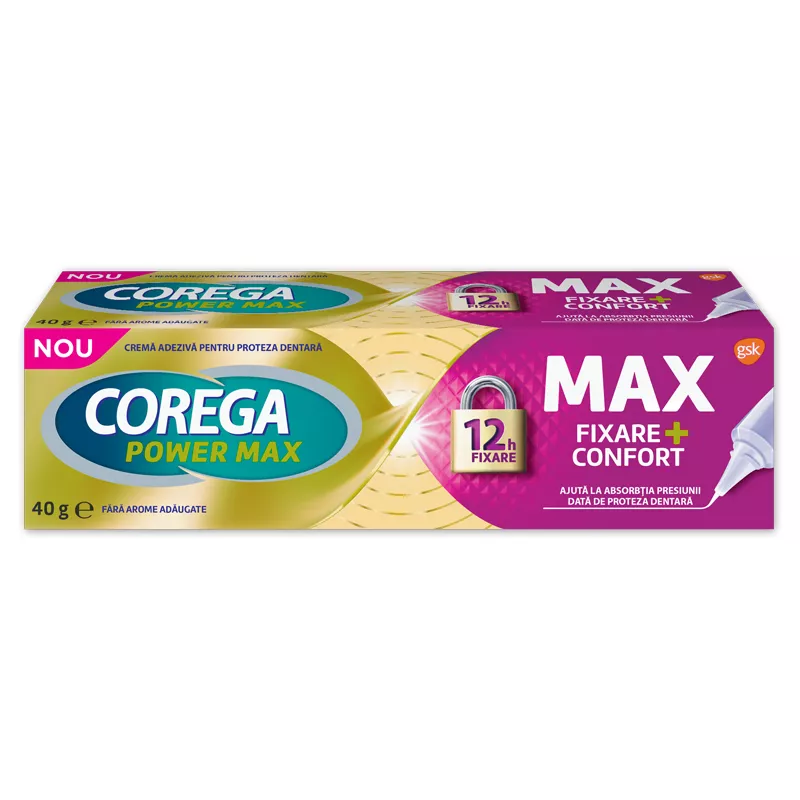 Corega max fixare + confort cremă * 40 grame, [],clinicafarm.ro
