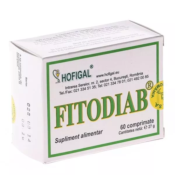 Fitodiab * 60 comprimate, [],clinicafarm.ro