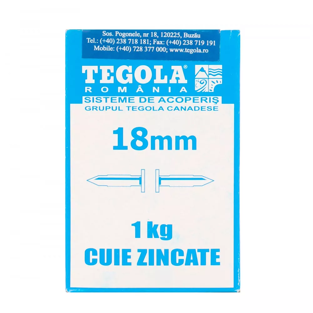 Cuie zinc Tegola 18mm