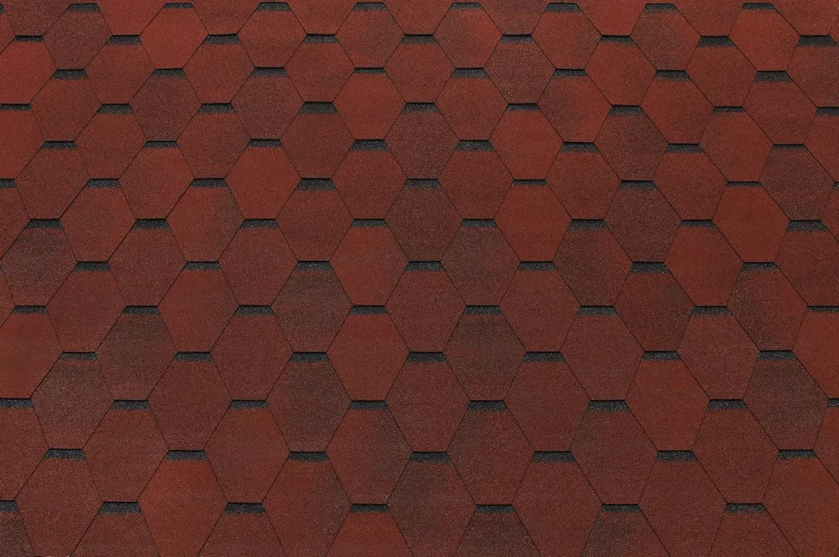 Sindrila Tegola Hexagonal rosu