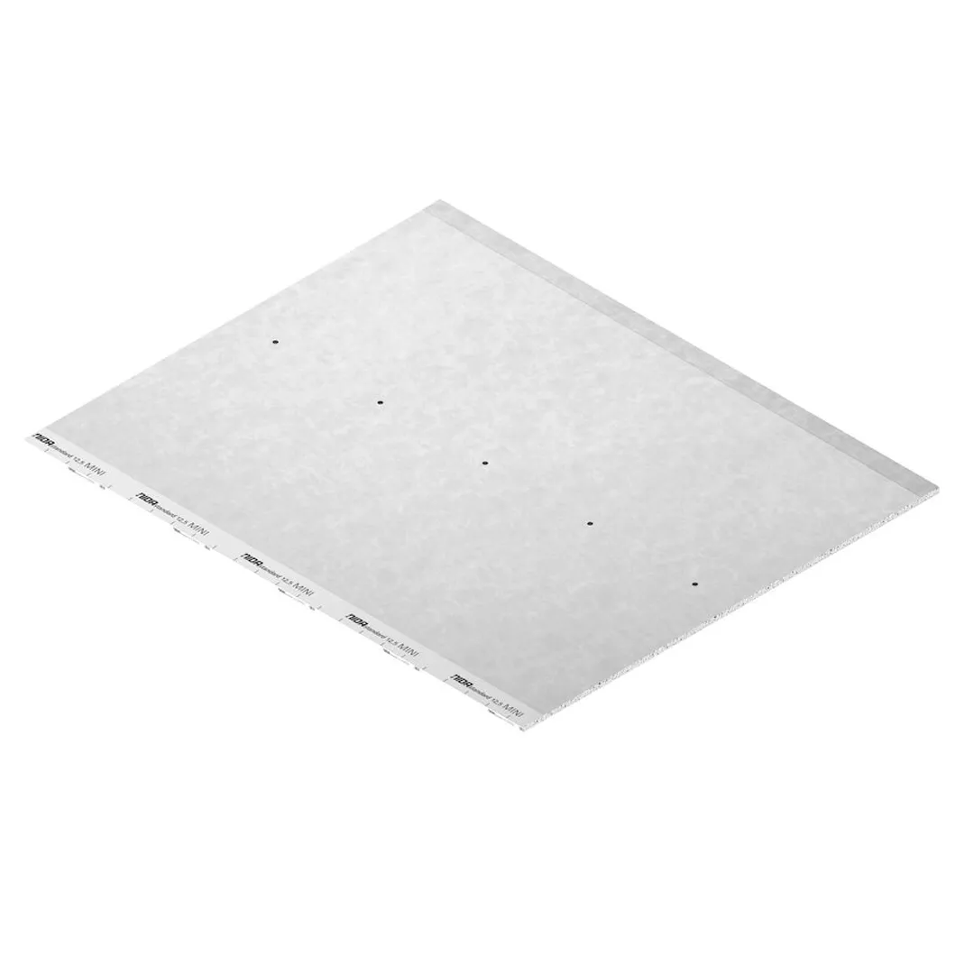 Placa gips-carton formata dintr-un miez de gips ranforsat cu fibra de sticla, 12,5 mm, NIDA Standard