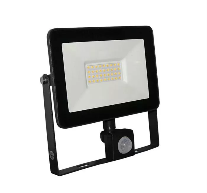 30W SMD LED lumina alba (4100k)  antracit + sensor de miscare, [],electricalequipment.ro