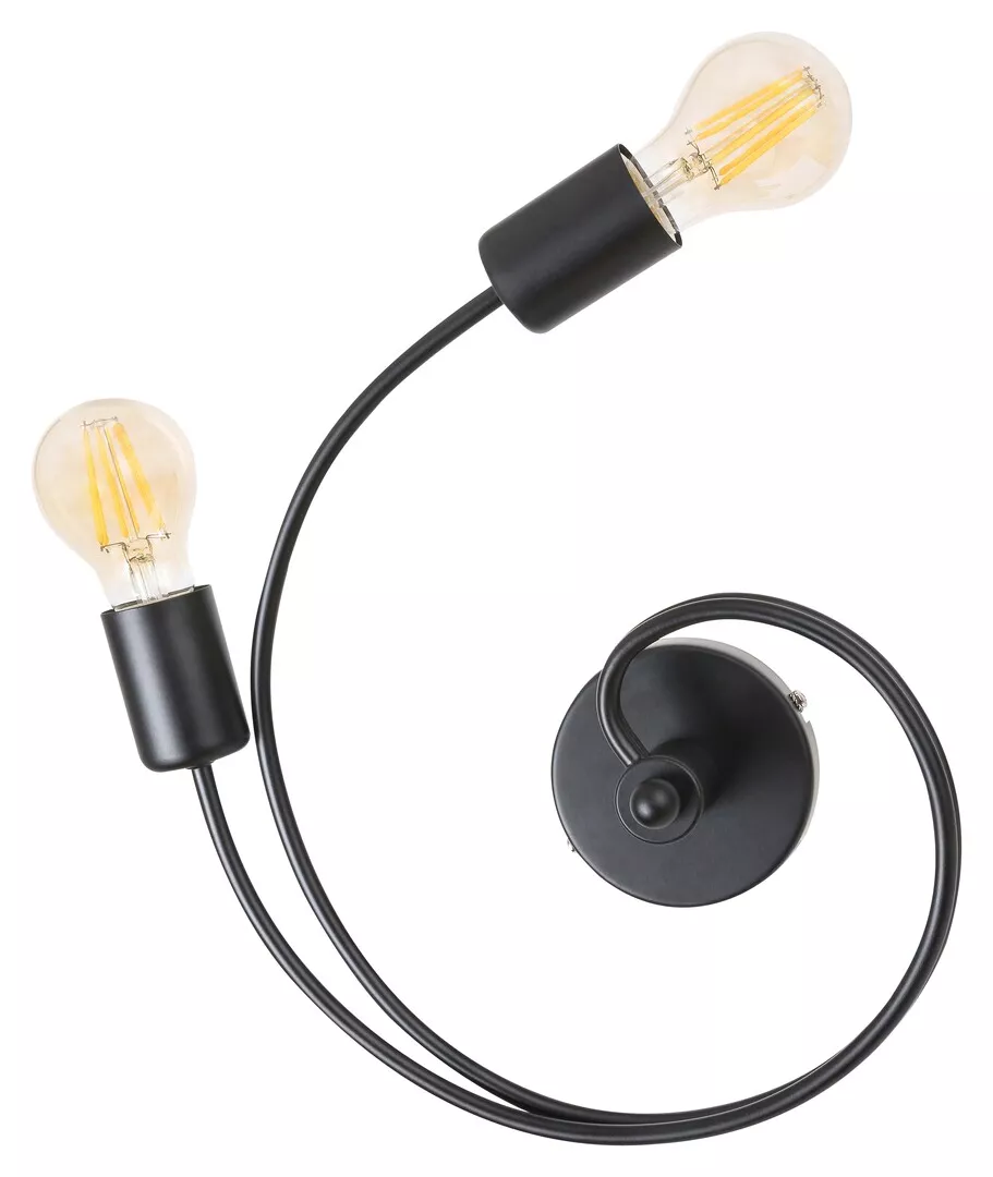 Aplica Carly, LED, E27 2x15W, negru, [],electricalequipment.ro