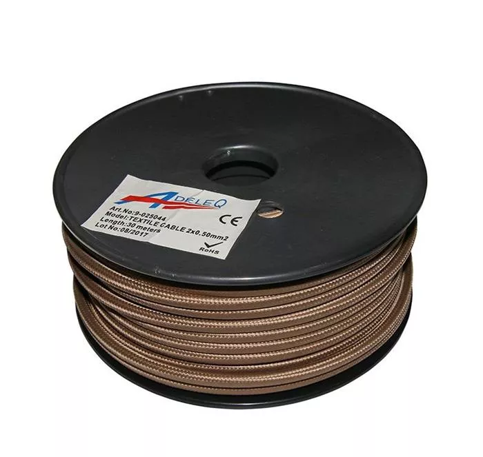 cablu "cordon" flexibil 2x0,50mm² - maro (sepia), [],electricalequipment.ro