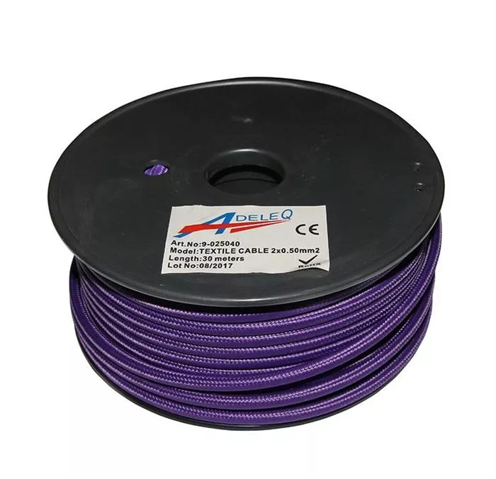 cablu "cordon" flexibil 2x0,50mm² - mov (lila), [],electricalequipment.ro