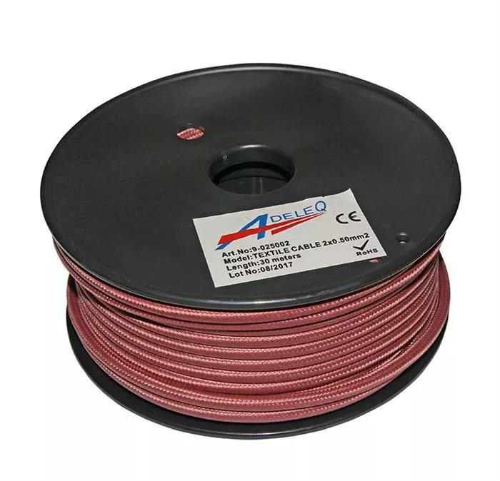 cablu "cordon" flexibil 2x0,50mm² - roz (mar putred), [],electricalequipment.ro