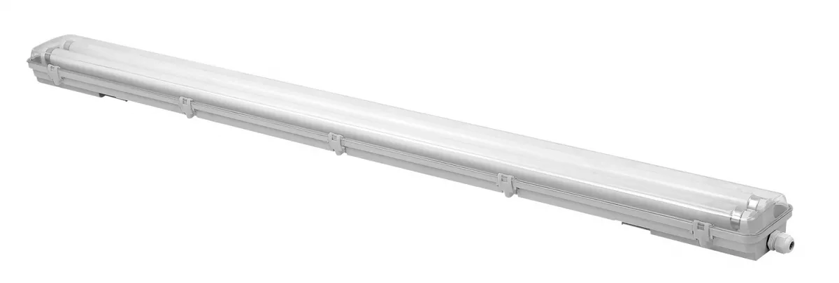 Corp led Ermetic pentru tuburi LED 2xT8 120cm IP65 PC / PC + reflector, [],electricalequipment.ro