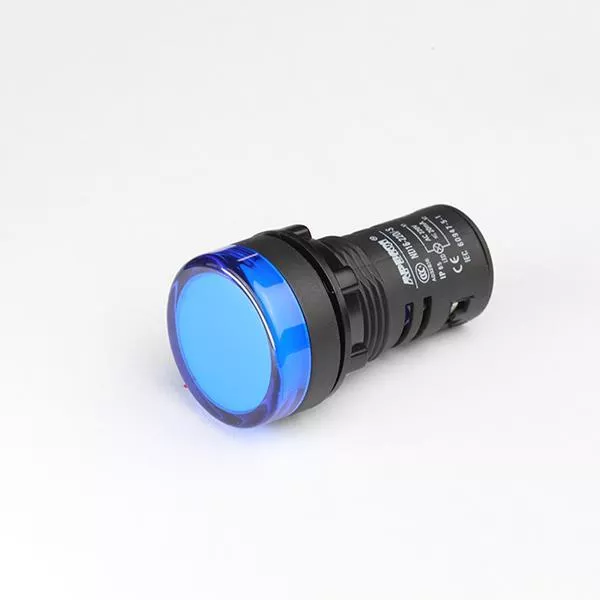 LAMPA  PANOU o22 220V AC LED albastru, [],electricalequipment.ro