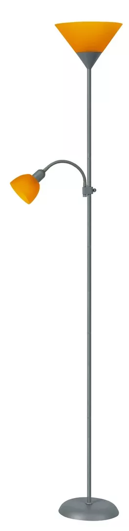 Lampa de podea action argint portocaliu 4026 | inclus timbru  verde 1.00lei, [],electricalequipment.ro