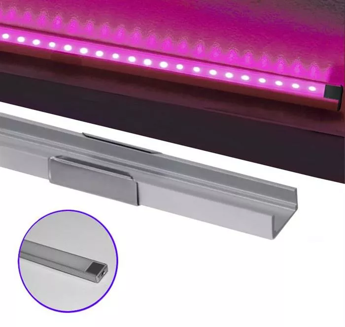 Profil Aluminiu PT. pentru banda LED - 2metri, [],electricalequipment.ro