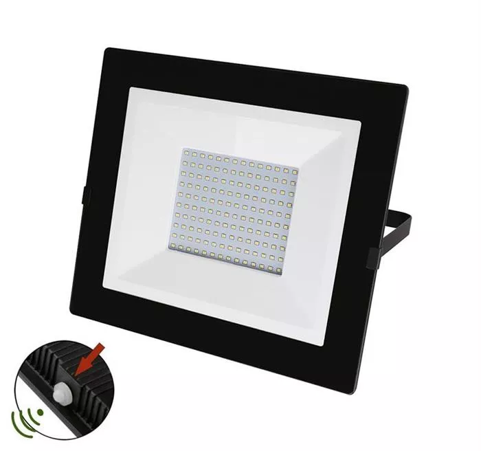 "SLIM" 100W SMD LED lumina alba (4000k)  negru + fotocelula, [],electricalequipment.ro