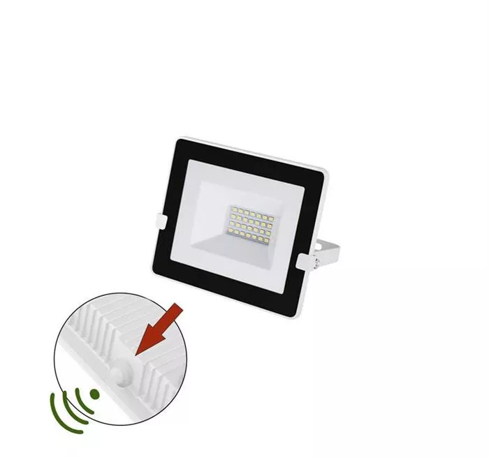 "SLIM" 20W SMD LED lumina alba (4000k)  alb + fotocelula, [],electricalequipment.ro
