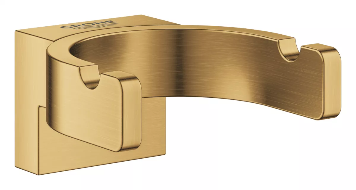 Agatatoare dubla Grohe 41049GN0, Selection, pe perete, metal, mat, auriu