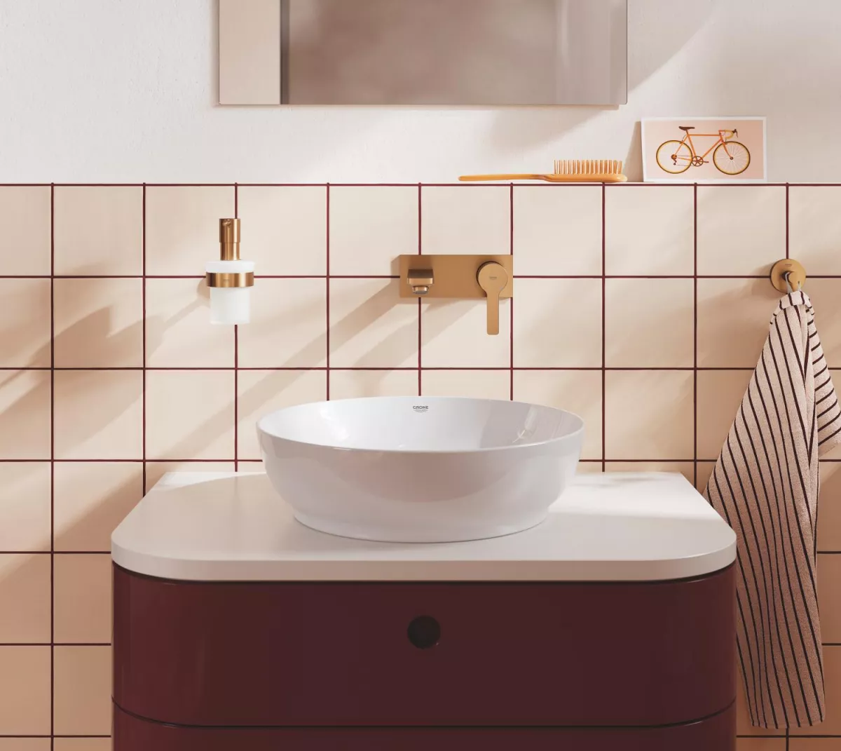 Agatatoare Grohe 41173DL0, Start, aparenta, metal, mat, cupru
