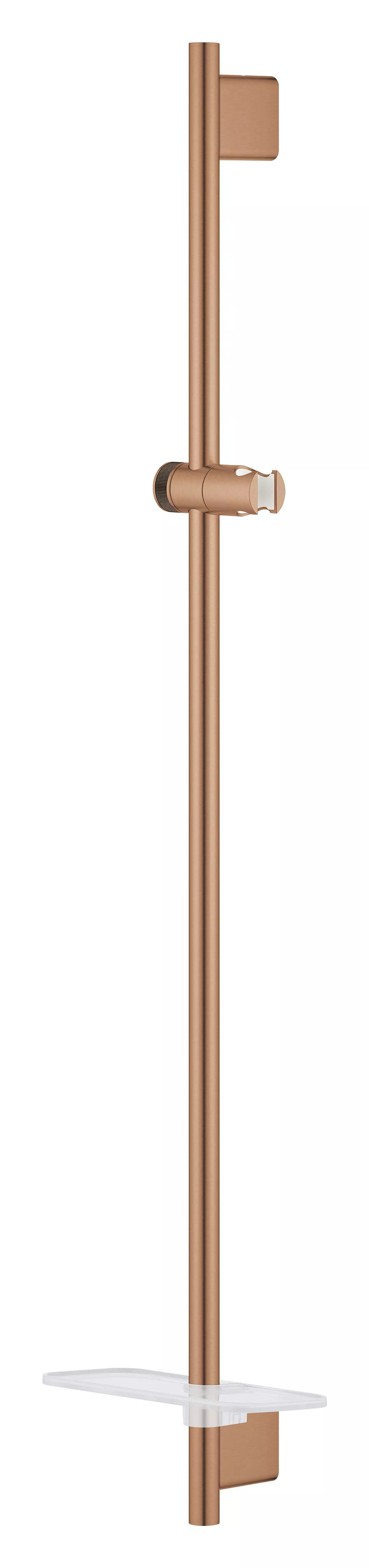 Bara de dus Grohe 26603DL0, SmartActive, aparenta, 900 mm, glisor, etajera, mat, cupru