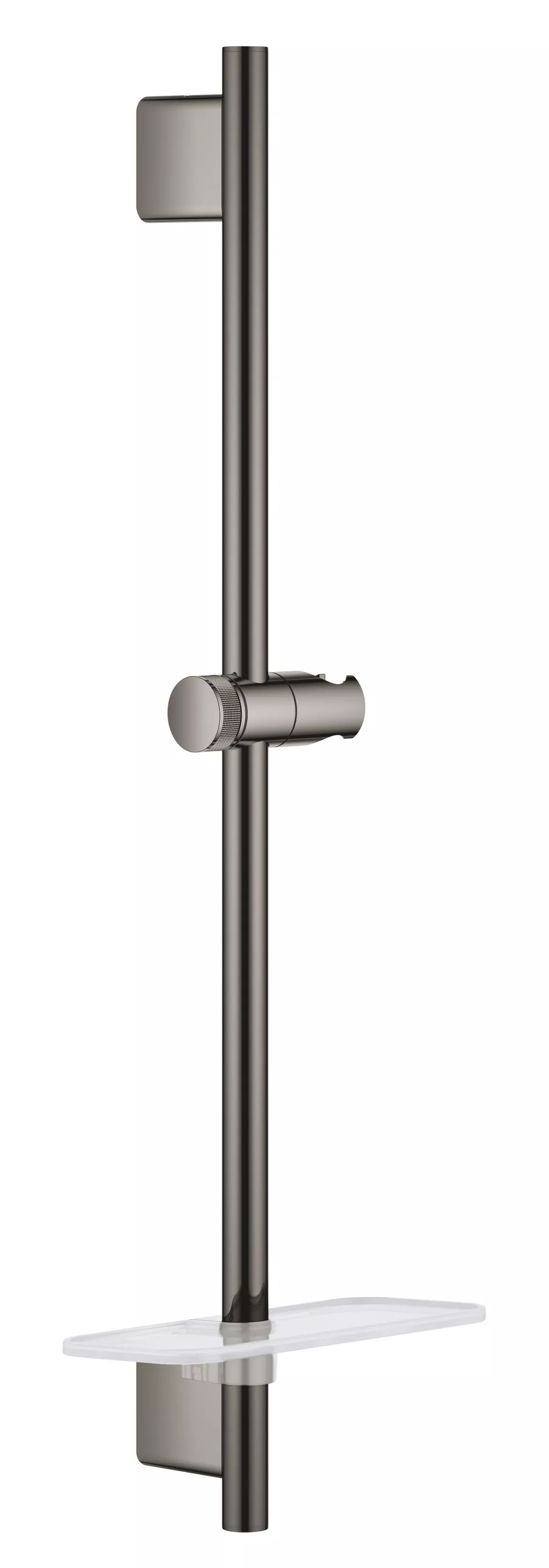 Bara dus Grohe 26602A00, SmartActive, aparenta, 630 mm, etajera, lucios, grafit