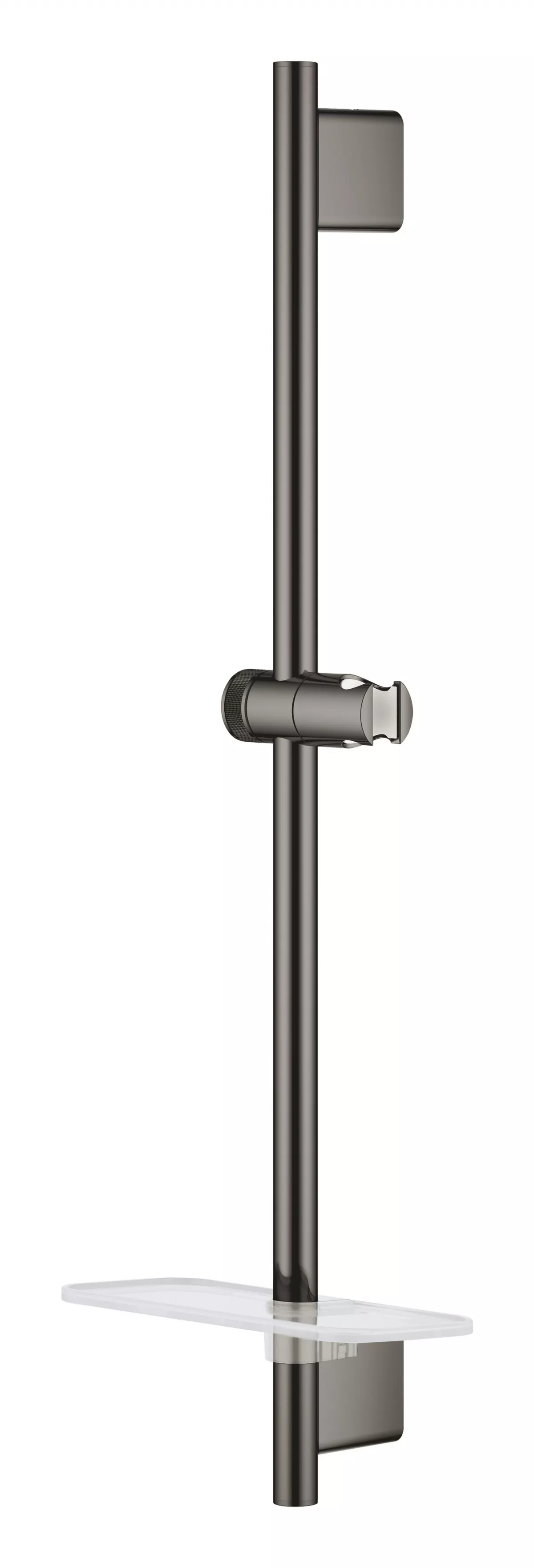 Bara dus Grohe 26602A00, SmartActive, aparenta, 630 mm, etajera, lucios, grafit