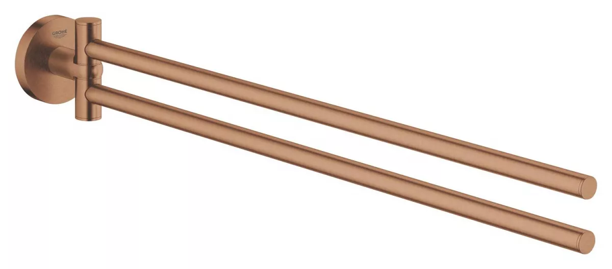 Bara prosop dubla Grohe 41183DL0, Start, aparenta, 440 mm, pivotanat, metal, mat, cupru