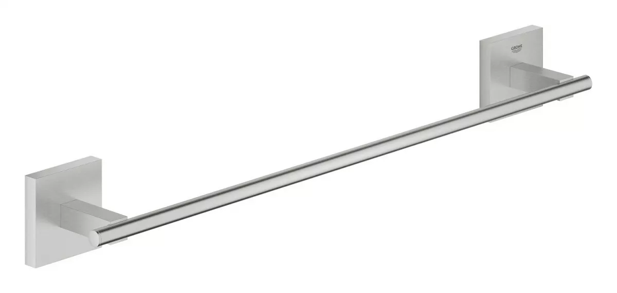 Bara prosop Grohe 40987DC0, Start Cube, pe perete, 450 mm, metal, mat, otel satinat