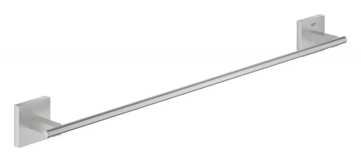 Bara prosop Grohe 41089DC0, Start Cube, pe perete, 600 mm, metal, mat, otel satinat