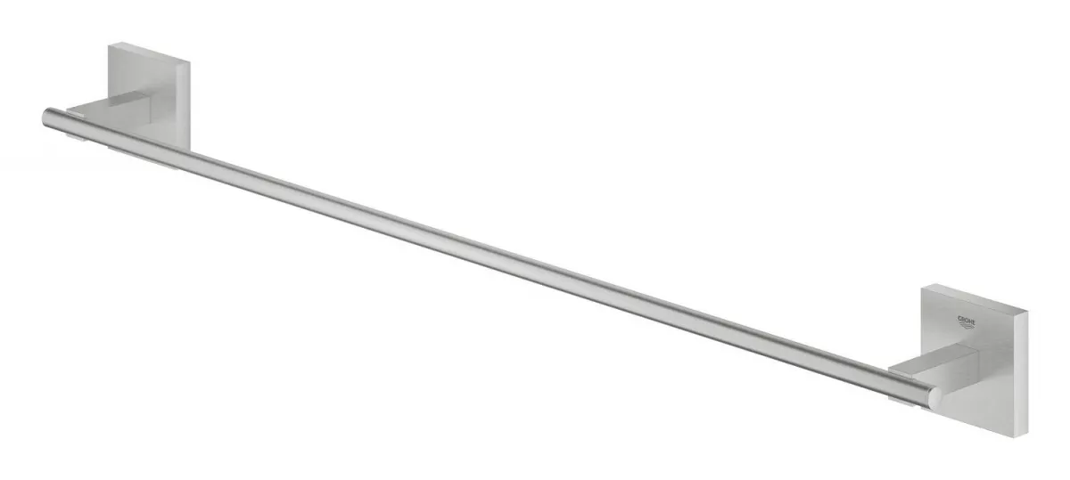 Bara prosop Grohe 41089DC0, Start Cube, pe perete, 600 mm, metal, mat, otel satinat