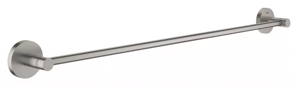 Bara prosop Grohe 41178DC0, Start, pe perete, 600 mm, metal, mat, otel satinat