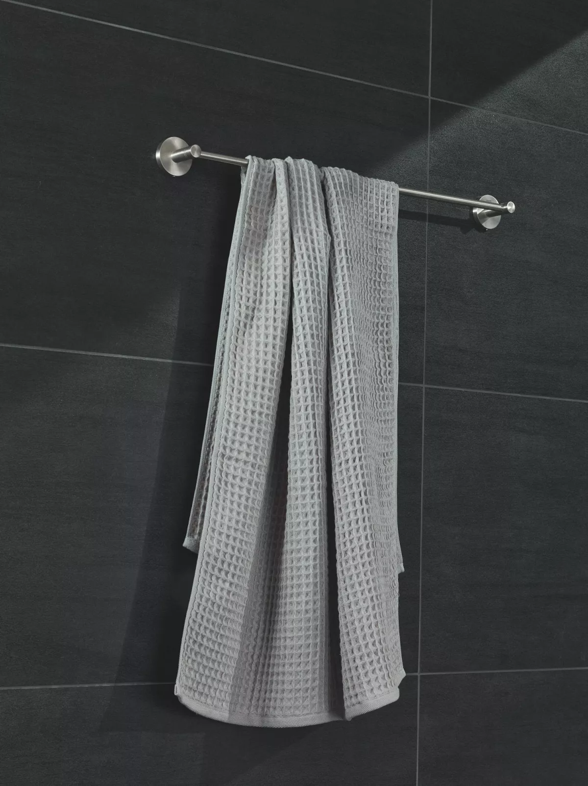 Bara prosop Grohe 41178DC0, Start, pe perete, 600 mm, metal, mat, otel satinat