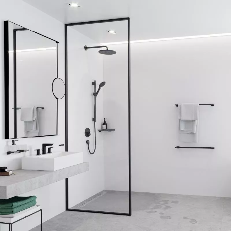 Bara prosop Hansgrohe AddStoris 41747670, 650 mm, montare pe…