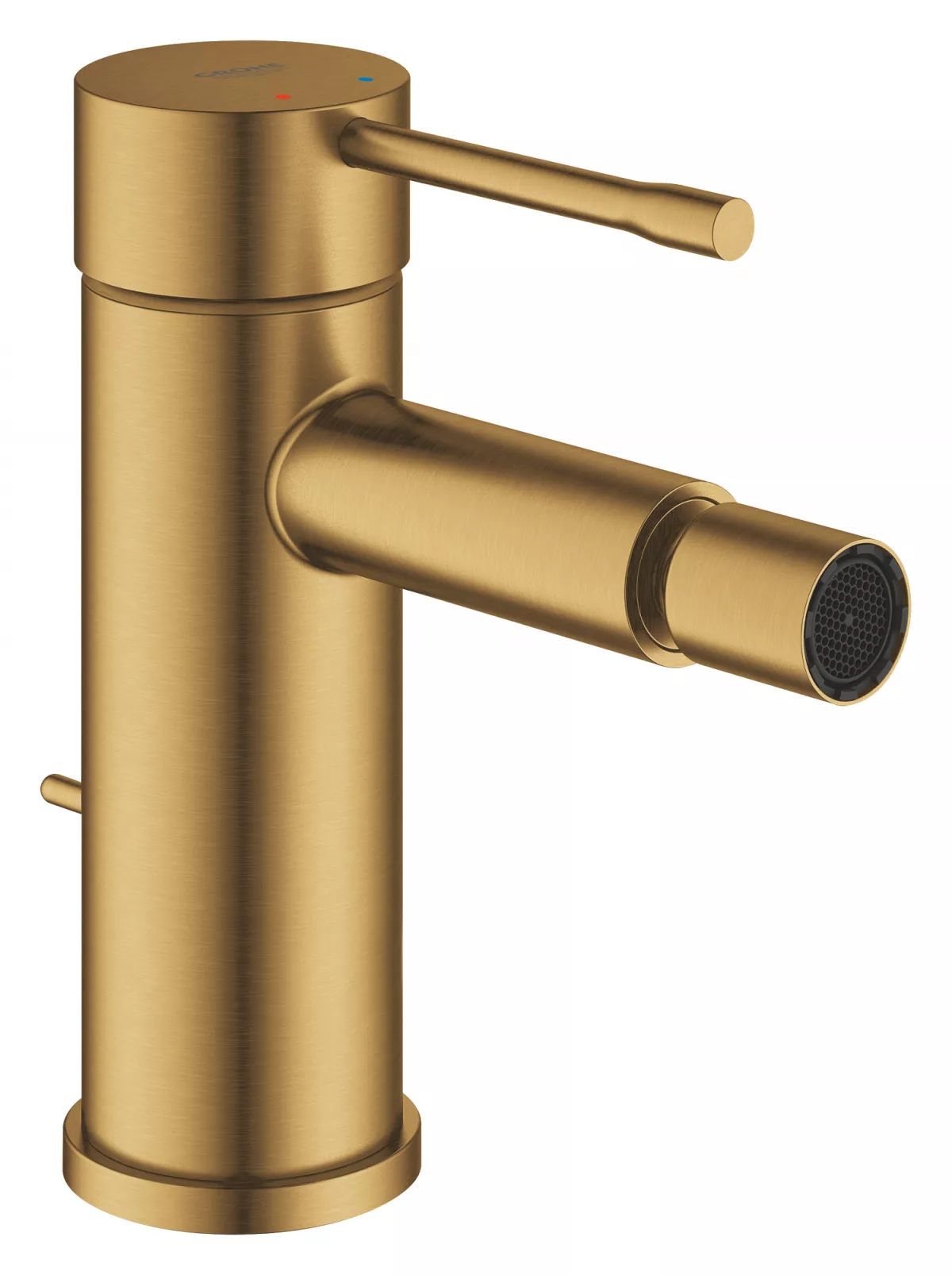 Baterie bideu Grohe 24178GN1, Essence, 3/8'', S, aerator, ventil cu tija, mat, auriu