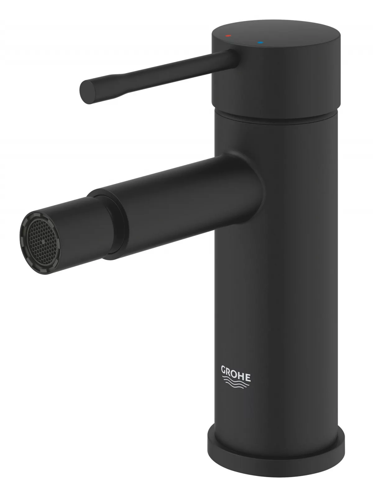 Baterie bideu Grohe 24395KF1, Essence, 3/8'', M, aerator, fara ventil, mat, negru