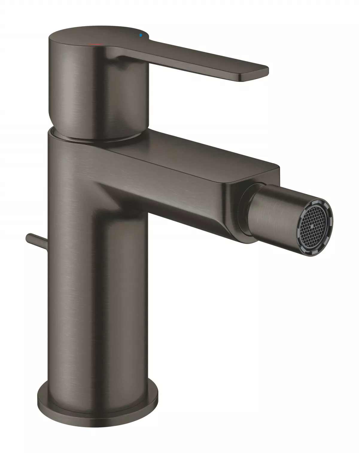Baterie bideu Grohe 33848AL1, Lineare, 3/8'', S, 145 mm, monocomanda, ventil, mat, grafit