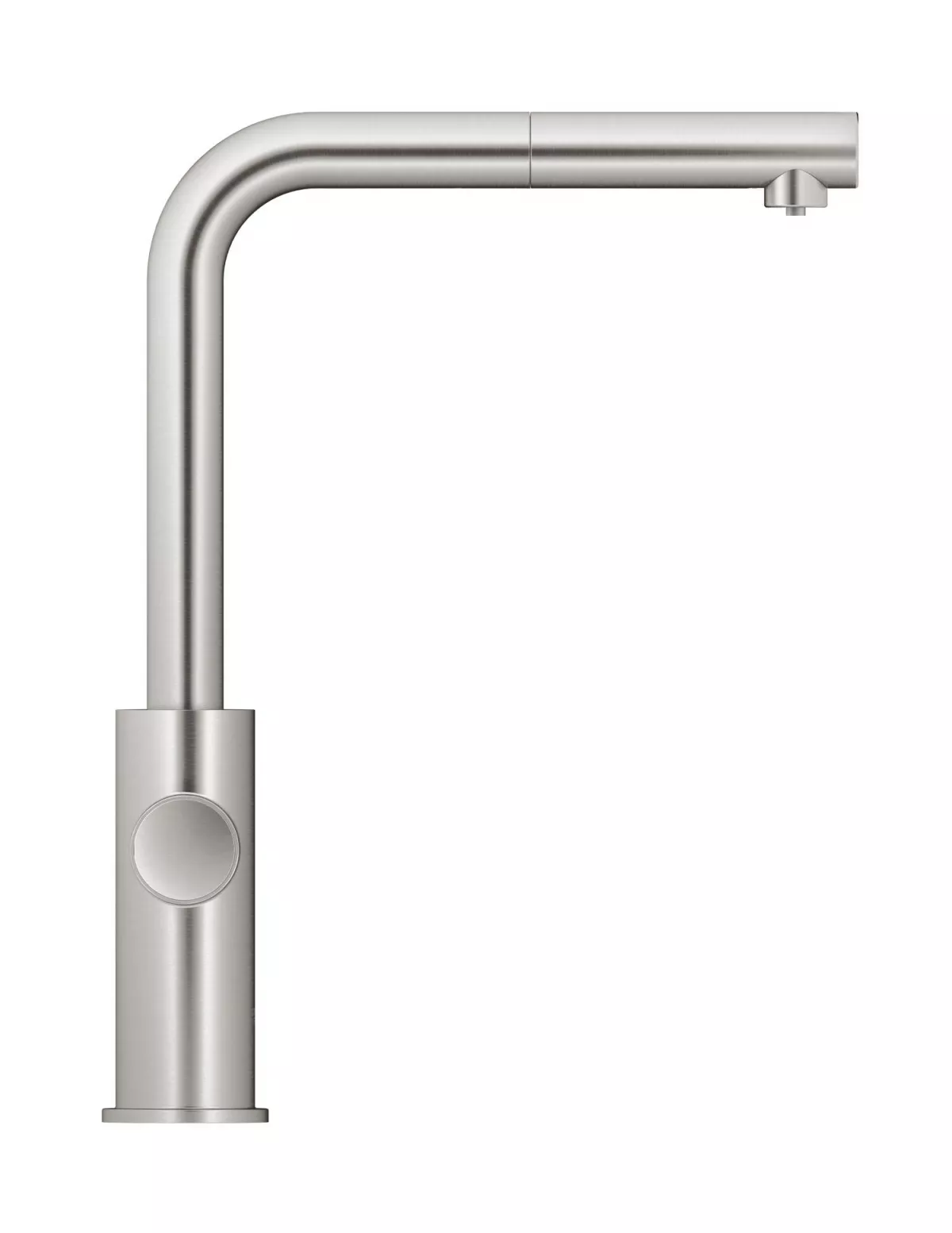 Baterie bucatarie Grohe 101072DC01, Blue Home, inalta, tip L, pentru racitor Blue Home, dus, mat, otel satinat