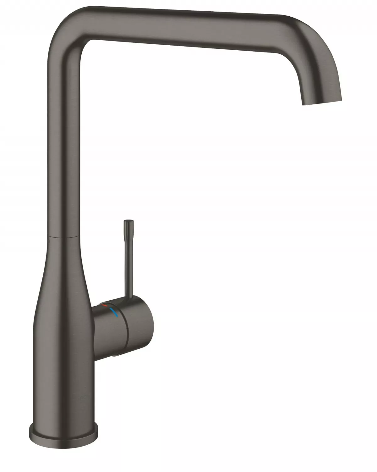 Baterie bucatarie Grohe 30505AL0, Essence, 3/8'', inalta, tip L, mat, grafit