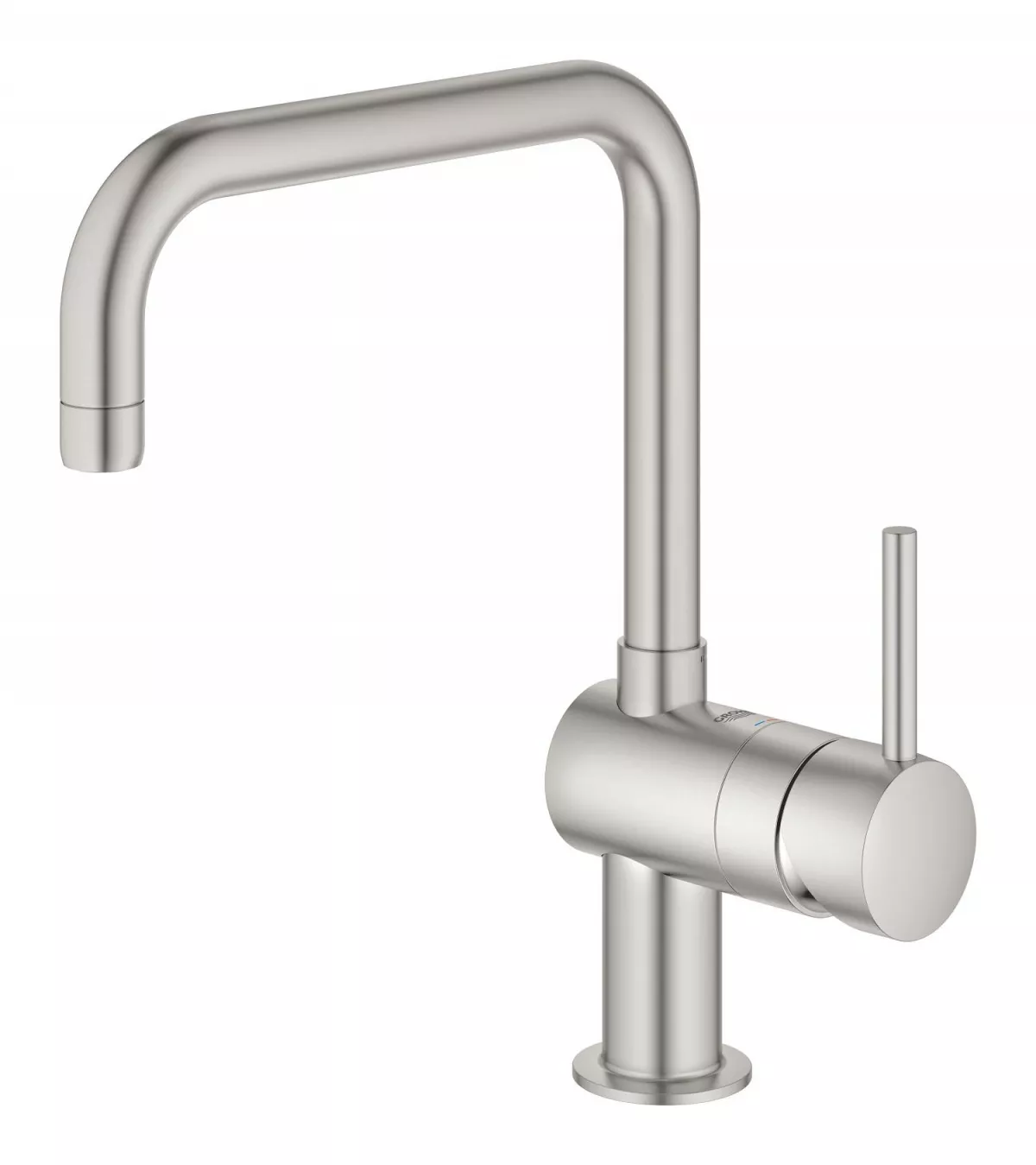 Baterie bucatarie Grohe 32488DC0, Minta, inalta, tip U, mat, otel satinat