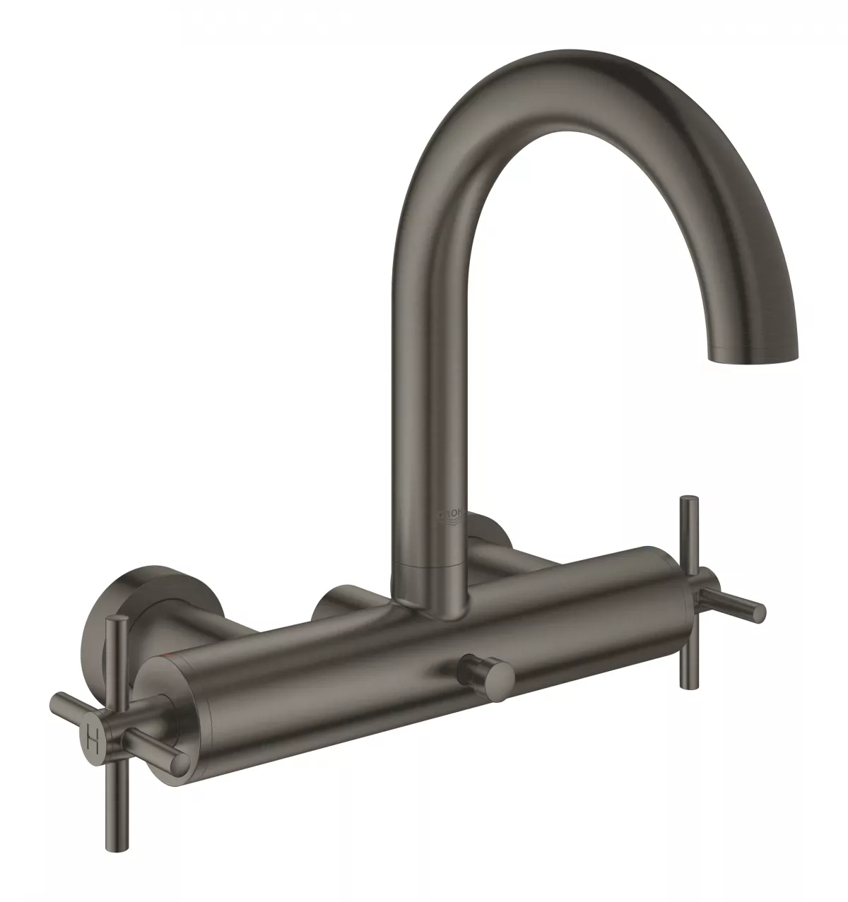 Baterie cada Grohe 25010al3, Atrio, aparenta, dubla comanda, diverter, mat, grafit