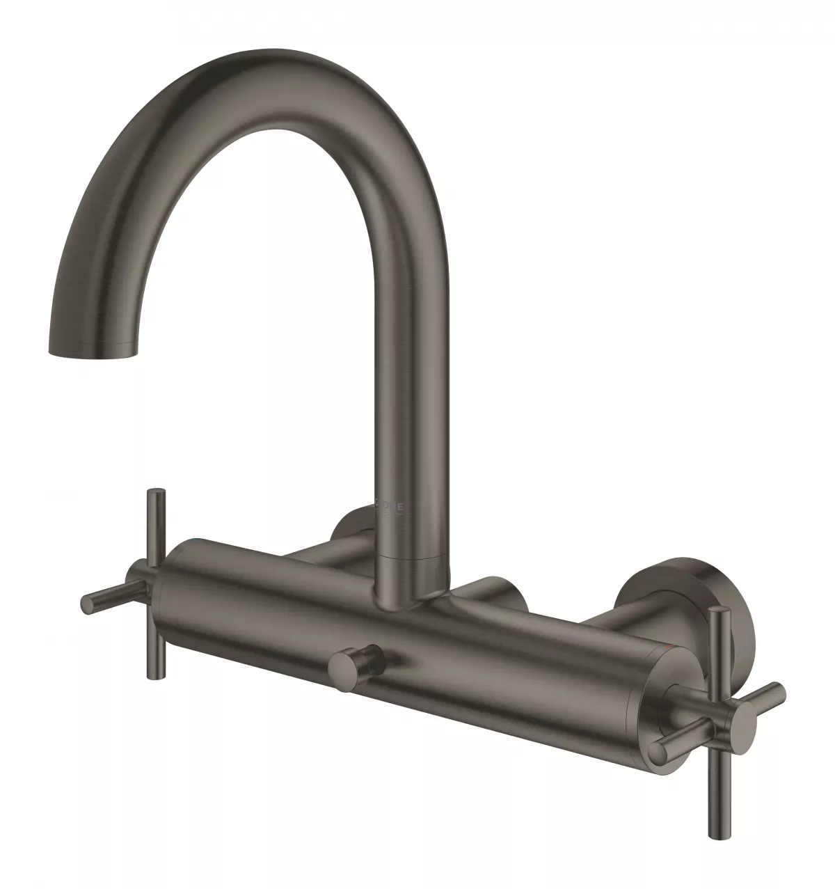 Baterie cada Grohe 25010al3, Atrio, aparenta, dubla comanda, diverter, mat, grafit