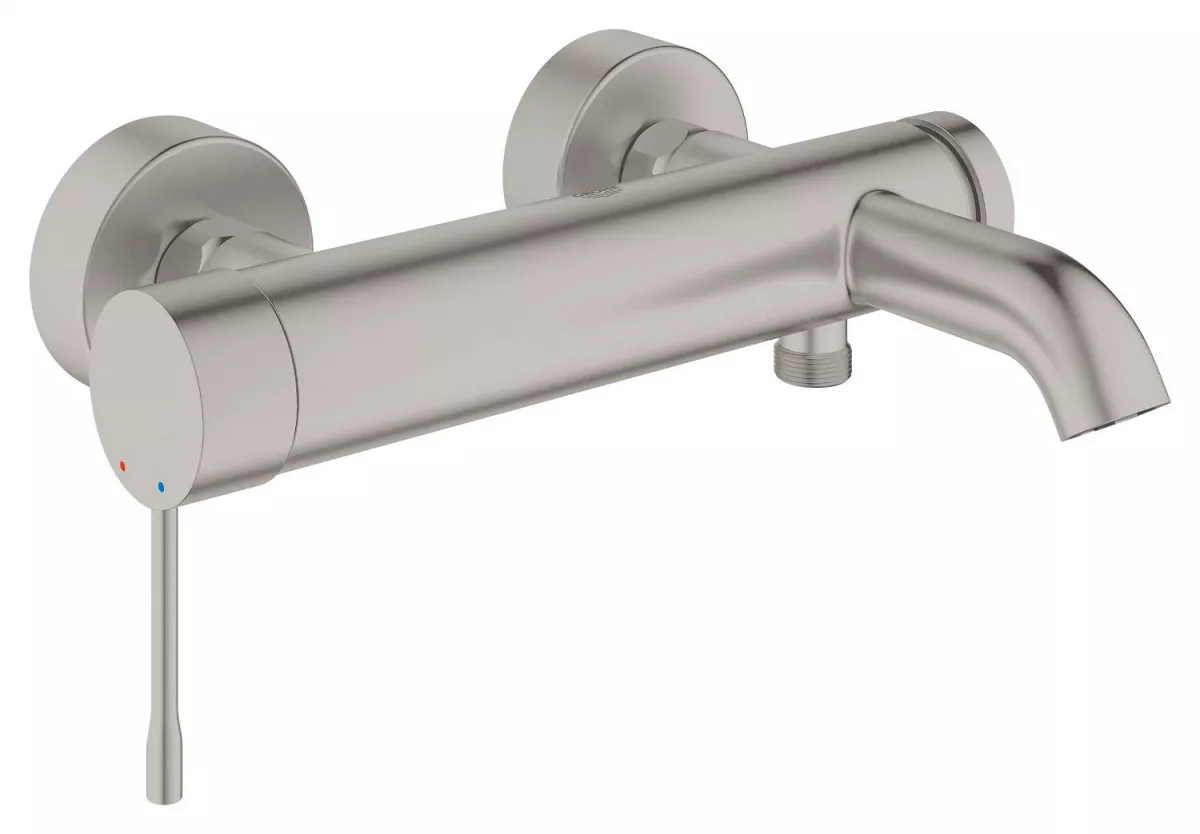 Baterie cada Grohe 33624DC1, Essence, 1/2'', aparenta, mat, otel satinat