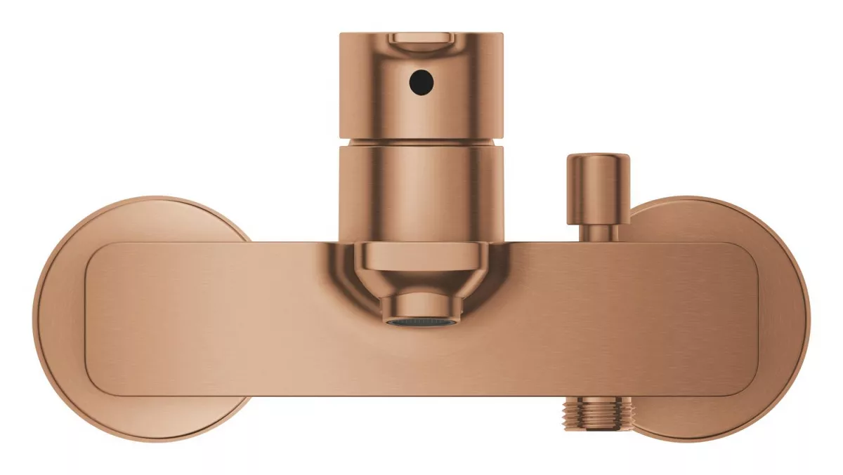 Baterie cada Grohe 33849DL1, Lineare, aparenta, mat, cupru