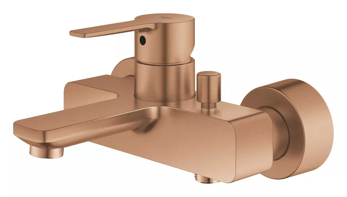 Baterie cada Grohe 33849DL1, Lineare, aparenta, mat, cupru