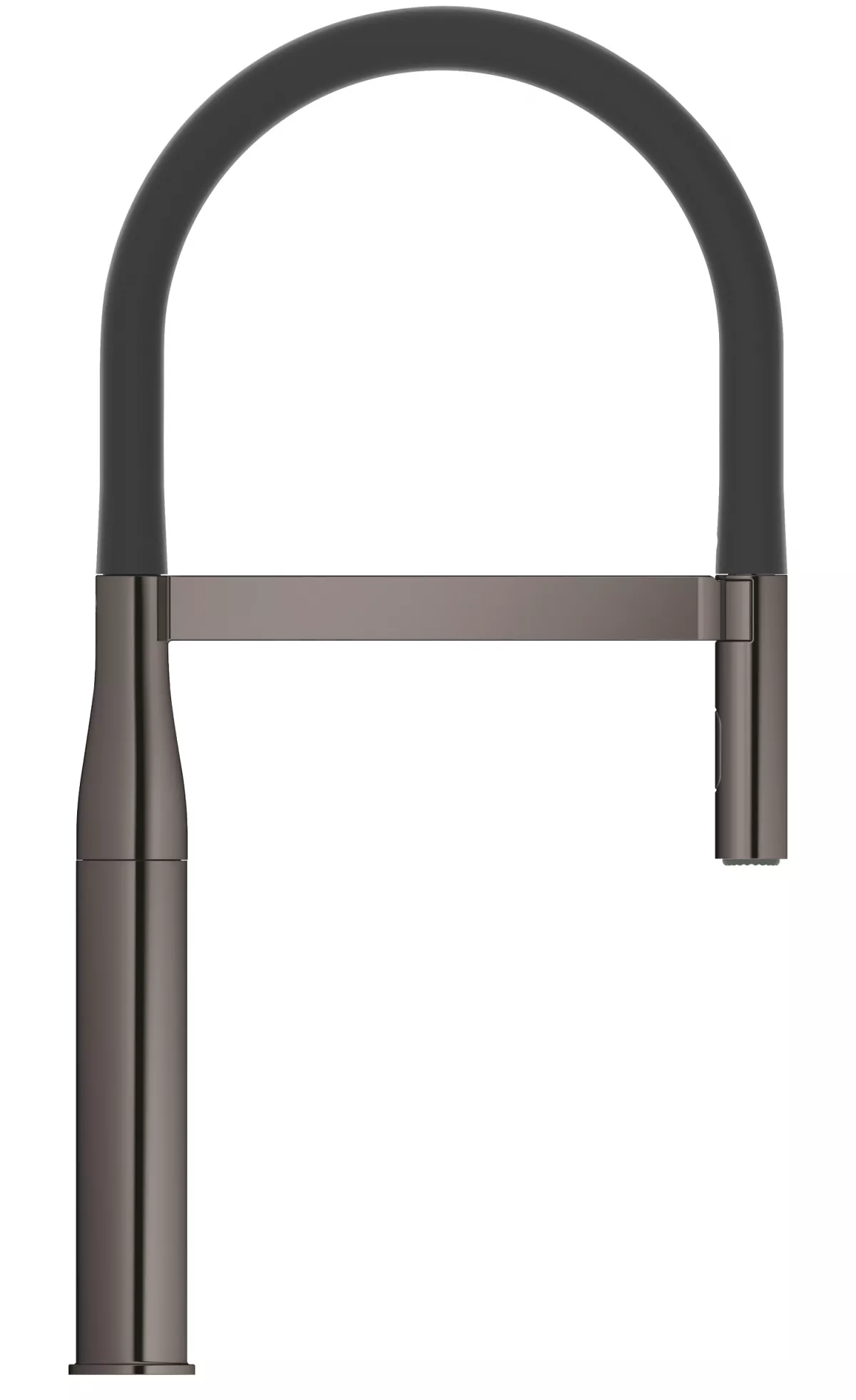 Baterie de bucatarie Grohe 30294A00, Essence, 3/8'', dus extractabil, pipa XL, 2 pulverizari, lucios, grafit