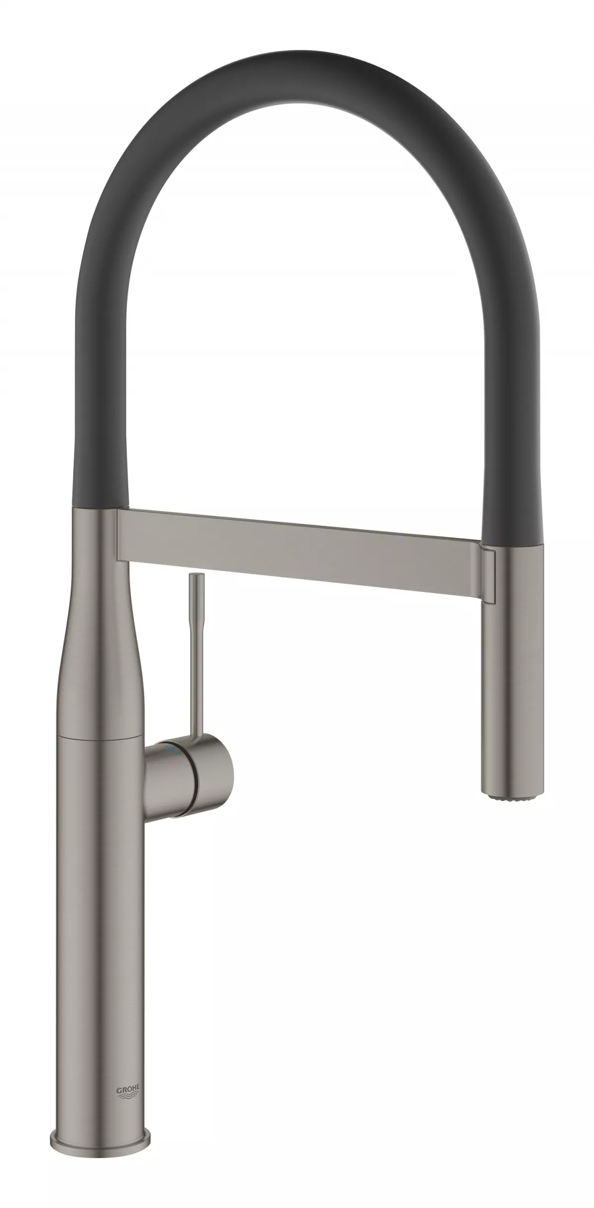 Baterie de bucatarie Grohe 30294AL0, Essence, 3/8'', dus, inalta, 2 functii, mat, grafit
