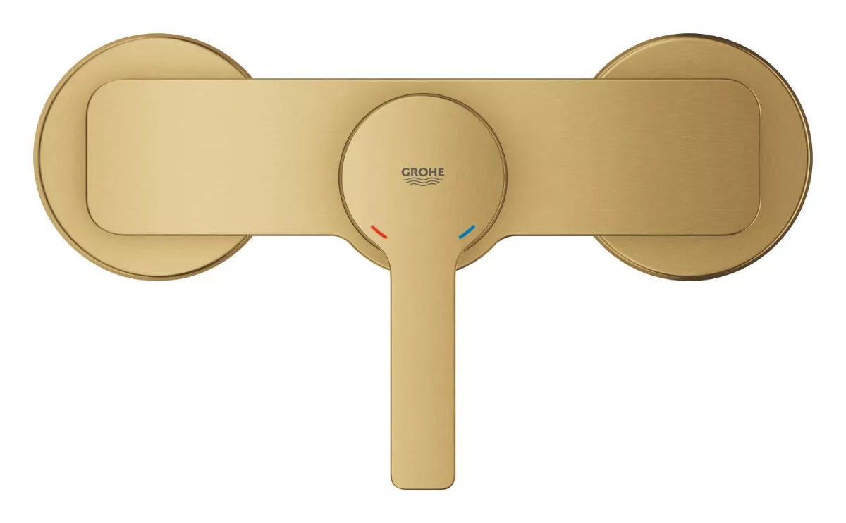 Baterie de dus Grohe 33865GN1, Lineare, aparenta, mat, auriu