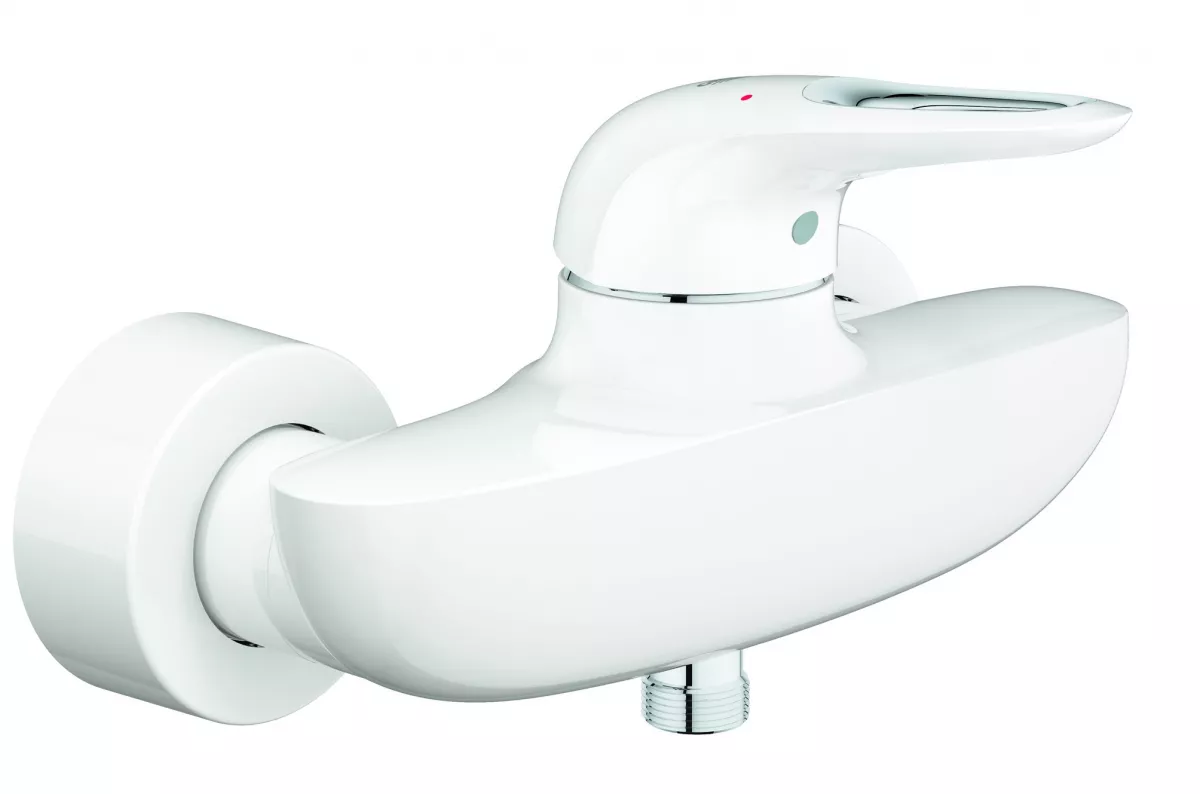 Baterie dus Grohe 33590LS3, Eurostyle, 1/2'', aparenta, alb